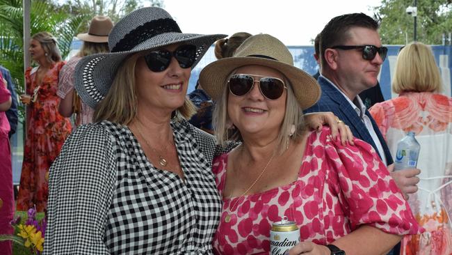 Jan and Linda at the Rockhampton Jaguar Land Rover Pop-Up Polo on June 3, 2023. Picture: Aden Stokes