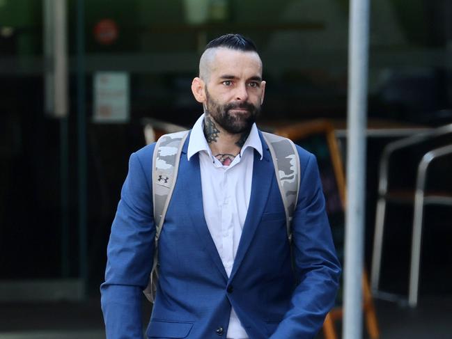 BRISBANE, AUSTRALIA - NewsWire Photos OCTOBER 23, 2024: Former Married At First Sight star Craig Michael Keller arrives the Brisbane Supreme Court where he is being sentenced for assault. Picture: NewsWire/Tertius Pickard