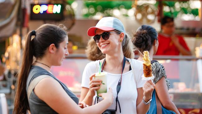 Darwin’s iconic Mindil Beach markets are set to return in ‘two to three weeks’. Picture: Glenn Campbell