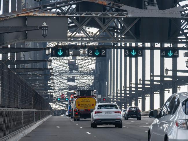 SYDNEY, AUSTRALIA - NewsWire Photos - Saturday 31 May 2025:Generics Harbour Bridge and Harbour tunnelTolls on the Sydney Harbour Bridge and Tunnel will rise on July 1 as the Minns Labor Government remakes a fairer toll road network for Sydney.All extra revenue collected from the inflation-linked increase will go into the NSW GovernmentÃ¢â¬â¢s toll relief scheme, the $60 toll cap.A peak weekday toll to cross the Harbour will increase by 14 cents or 3.2 per cent.Picture: NewsWire / Monique Harmer