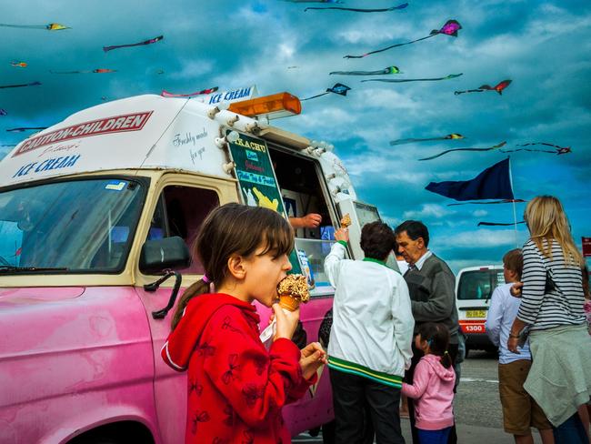 An ice-cream is a must have at Bondi. Picture: Jonathan Armstrong