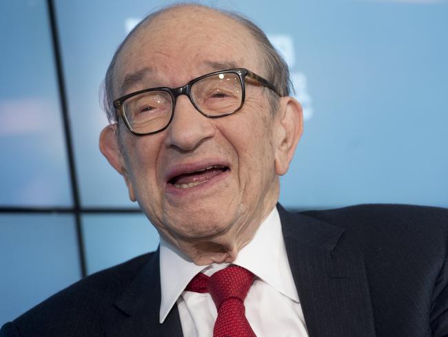 ‘Maestro’ Alan Greenspan, former chairman of the Federal Reserve. Picture: AFP