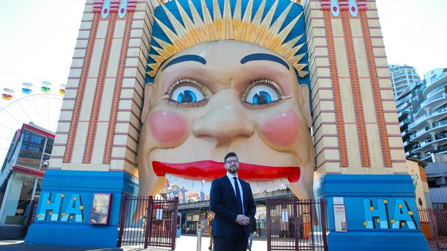 Luna Park chief executive John Hughes outside the park. Picture: Newswire / Gaye Gerard