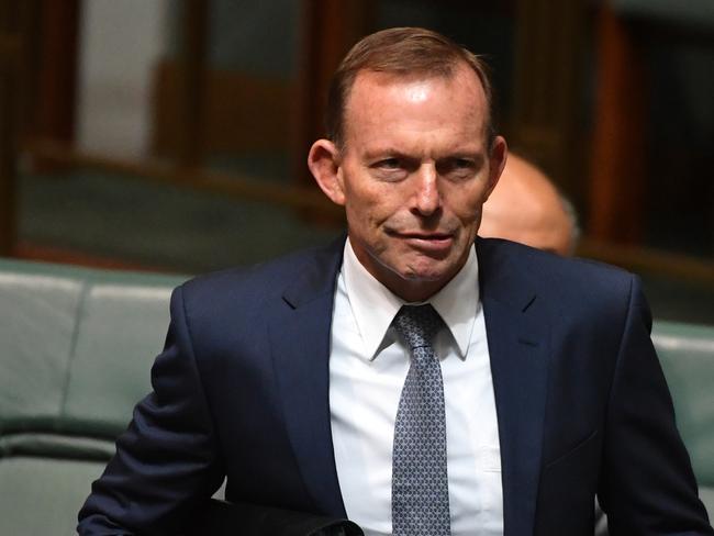 Former prime minister Tony Abbott has defended the government’s poor result in the Newspoll. Picture: AAP