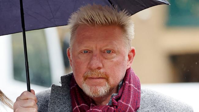 Becker struggled with the glare of publicity throughout his career. Picture: AFP