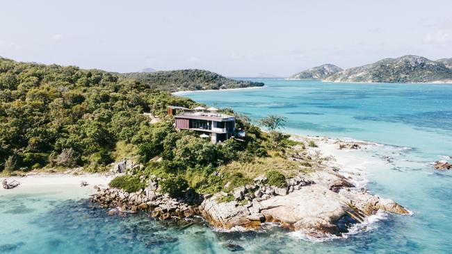 The House at Lizard Island, owned by Brisbane-based philanthropist and businessman Steve Wilson and his wife Jane Wilson, rents for $16,000 per night. Picture: Elise Hassey