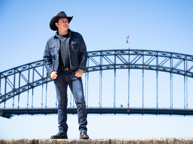 Country music star Lee Kernaghan will play Penrith Panthers this week. Picture: Tom Parrish