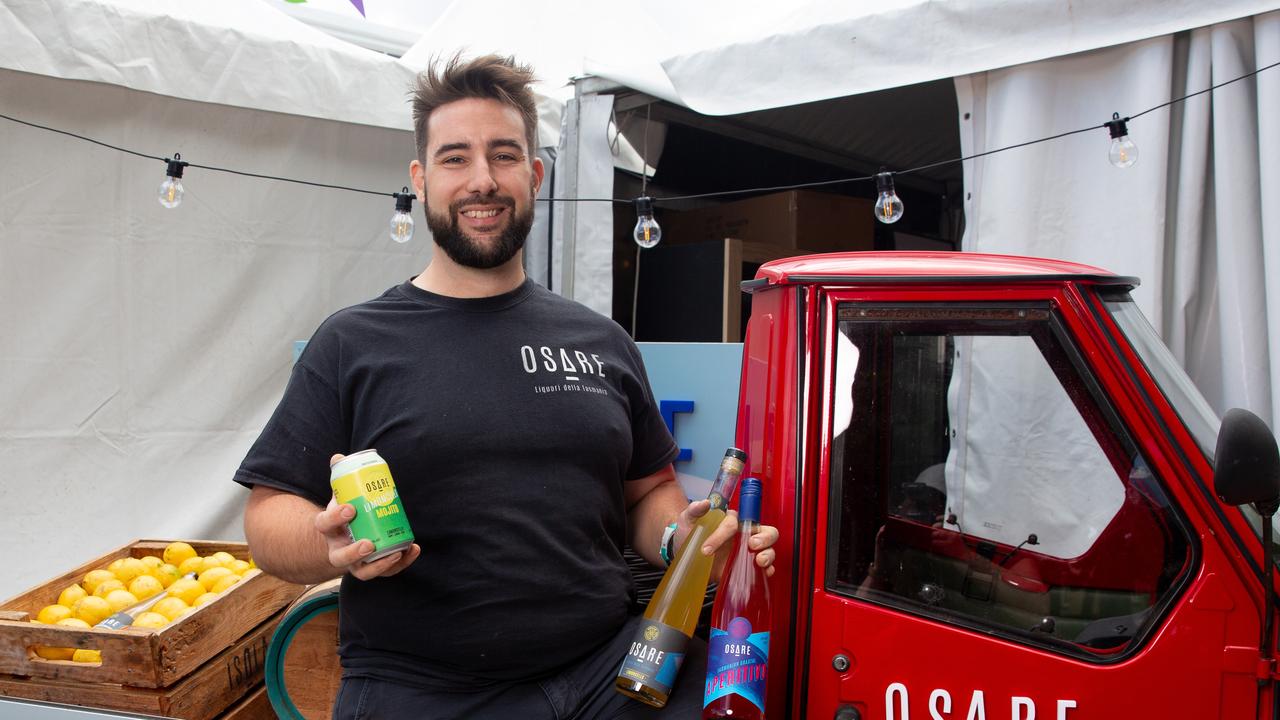 Pat Garnham from Osare won the most unique Tasmanian spirit or liqueur for Nocino, a walnut liqueur at the Taste of Summer. Picture: Linda Higginson