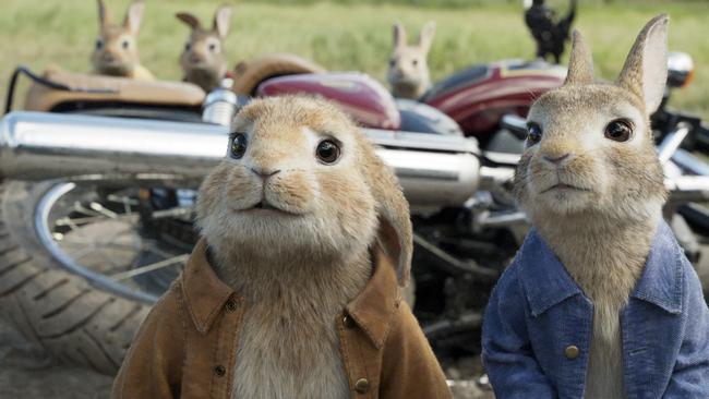A scene in Peter Rabbit has angered parents. Picture: Columbia Pictures/Sony via AP
