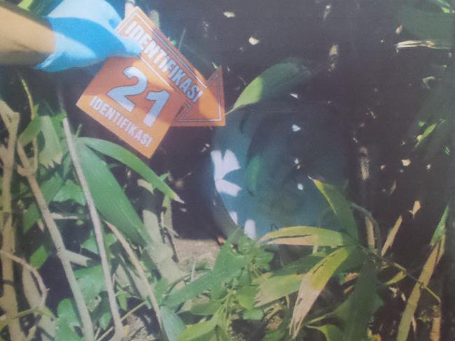 An unknown item founds at the crime scene. Picture: Supplied