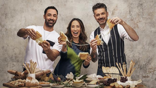 MasterChef Australia judges Andy Allen, Melissa Leong and Jock Zonfrillo have a penchant for toasties. Picture: Supplied