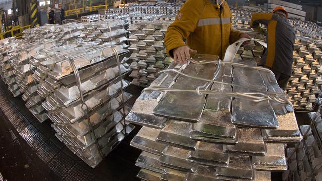 Aluminium ingots. Picture: Bloomberg