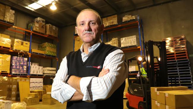 Len Morabito, who runs four independent supermarkets, says his power bills this year are up 31 per cent. Picture: Stuart McEvoy