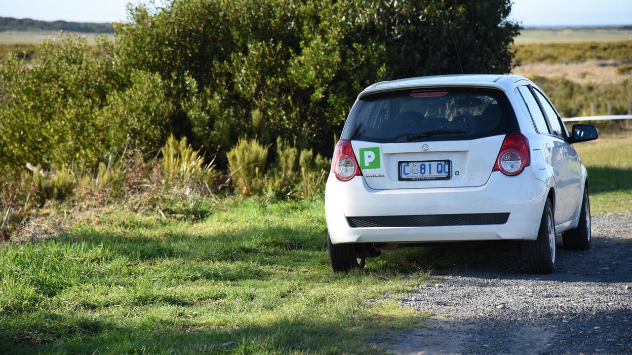 A crime scene at Pardoe Rd, Wesley Vale, where a Tasmanian man in his sixties was discovered deceased about 6am this morning. Picture: Alex Treacy