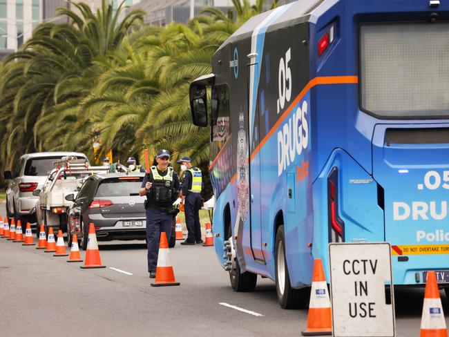 More than 100 drink drivers have been caught in the first 12 days of Operation Roadwise. Picture: Ian Currie