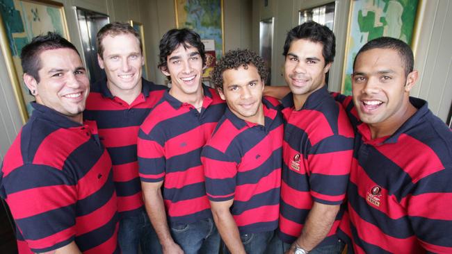 North Qld Cowboys players to make the Queensland squad (L-R) Carl Webb (front) Paul Bowman , Johnathan Thurston , Matt Bowen , Matt Sing , and Ty Williams . PicJamieHanson