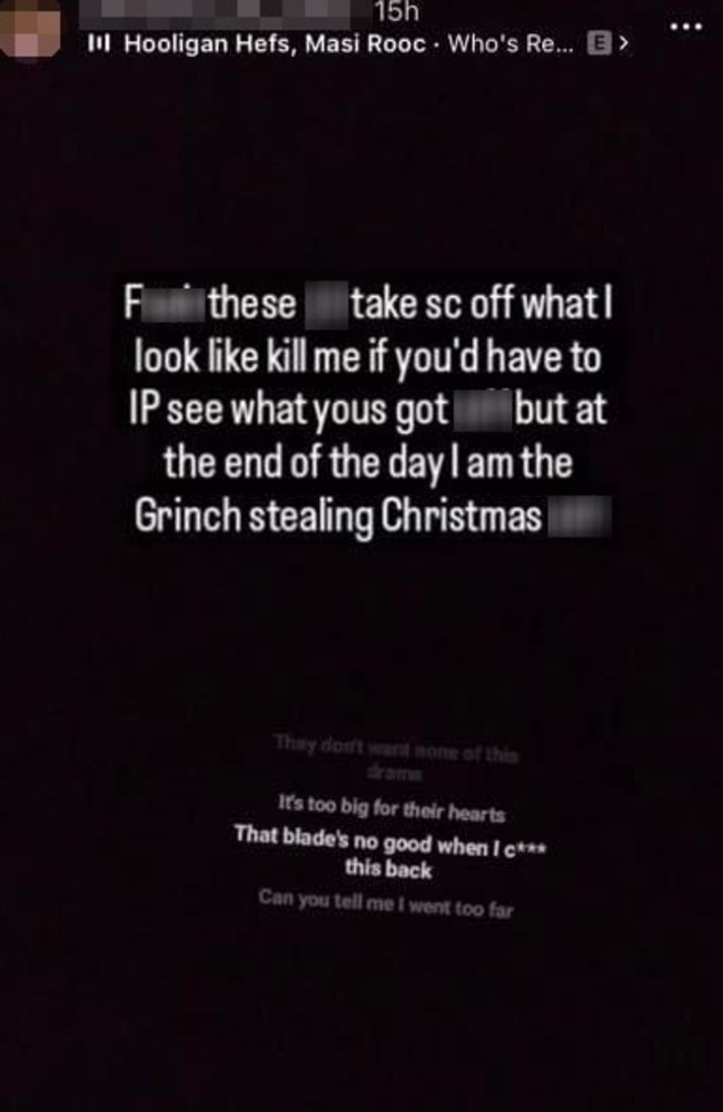 Self-proclaimed Grinch youngster promises to rob Christmas in Cairns. Picture: Instagram