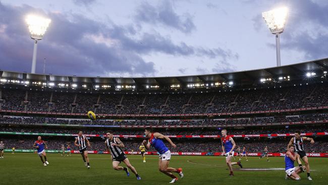 Eleven patrons were ejected from the Queen’s Birthday match. Picture: AAP Image/Daniel Pockett