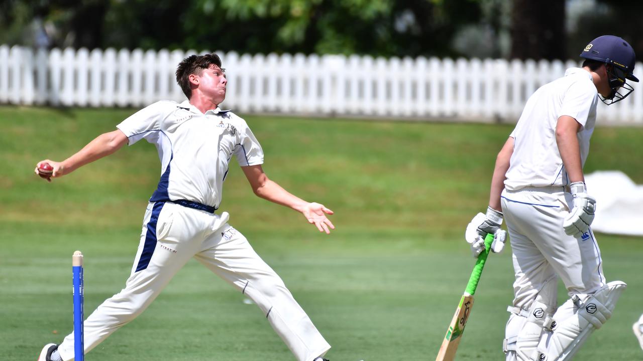 The Southport School’s bowler Zac McDermott. Picture, John Gass