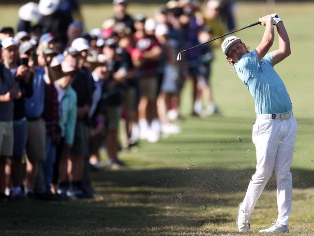 Cameron Smith playing at Kingston Heath at the 2022 Australian Open. Picture: Michael Klein