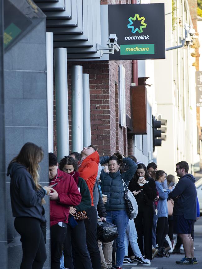 The closure of non-essential services means thousands of Tasmanians will be without work. Picture: CHRIS KIDD