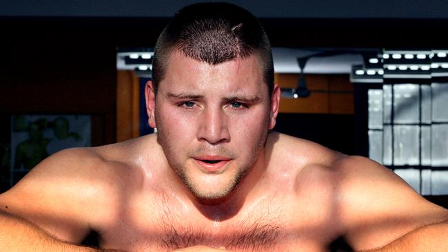 Former boxer Mostyn Niemann has been jailed for his part in the bashing of a fellow Finks bikie.