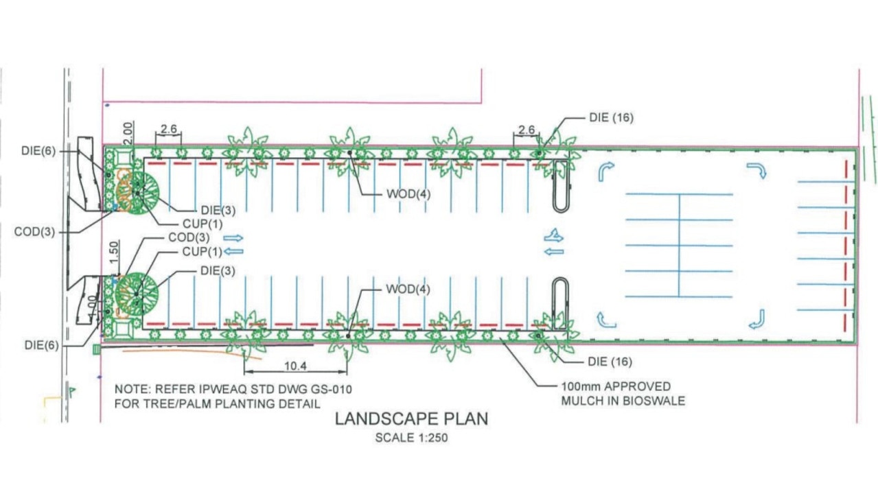 Plans for the new council car park in Chapman St, Proserpine.