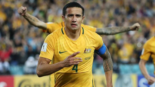 Tim Cahill can help Bert van Marwijk cover all bases in Russia. Picture: Brett Costello
