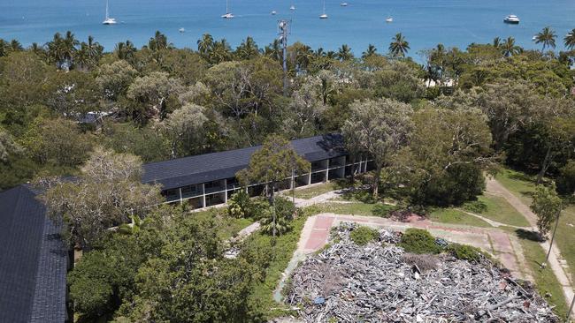 Damaged and run-down Great Keppel Island resort.