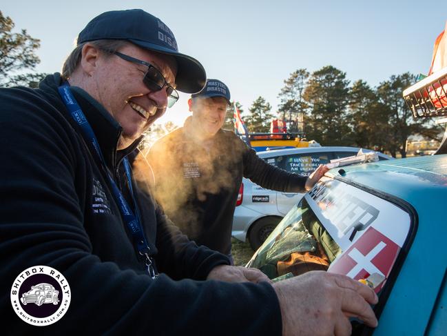 Day 1: Canberra to Hay – The drivers were in high spirits from the get-go. Photo: BOX RALLIES