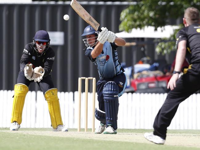 Nick Stevens batting for Valleys. Picture: AAP Image/ Regi Varghese