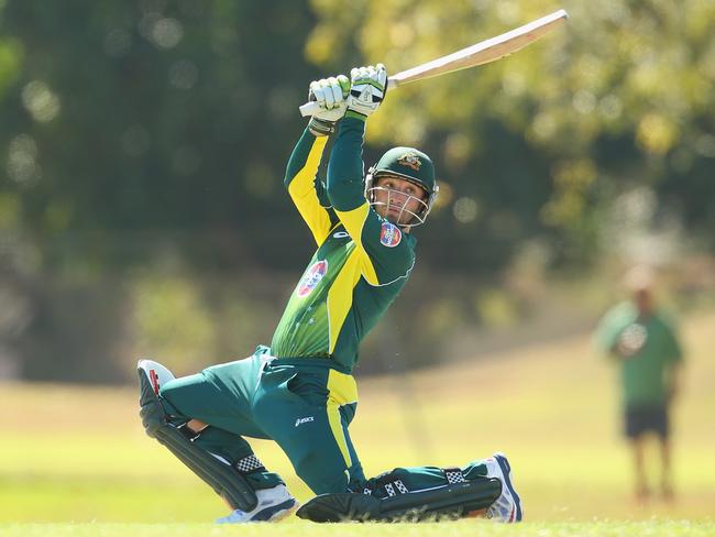 Phillip Hughes of Australia A bats during the Quadrangular One Day Series match between Australia A and India A on July 20, 2014 in Darwin, Australia. Picture: Scott Barbour/Getty Images