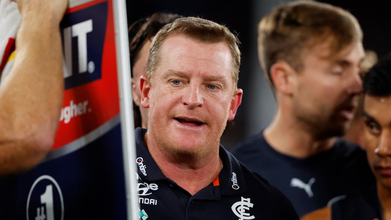 Michael Voss said execution was an issue. Picture: Dylan Burns/AFL Photos via Getty Images