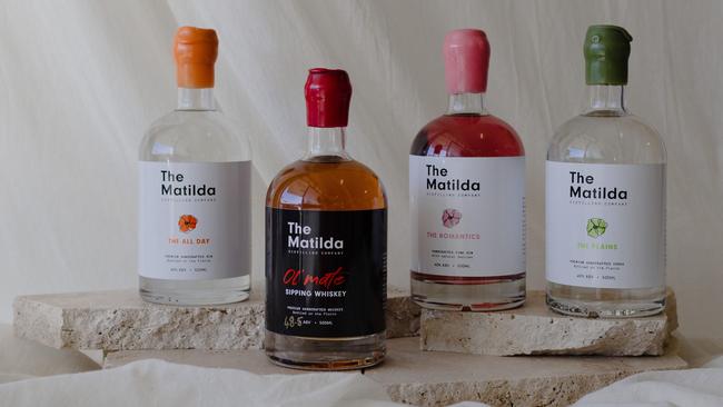 Brews from The Matilda Distilling Company on the Fraser Coast. Photo: Contributed.