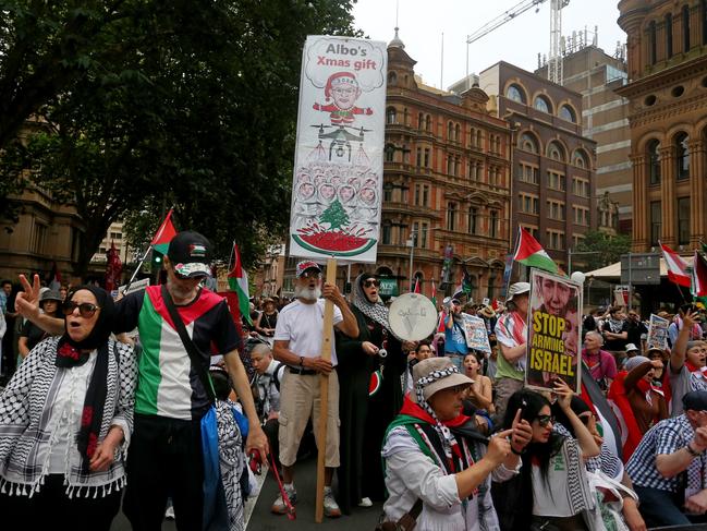 The envoy to anti-Semitism has called for pro-Palestinian protests to be moved out of the CBD. Picture: Lisa Maree Williams/Getty Images