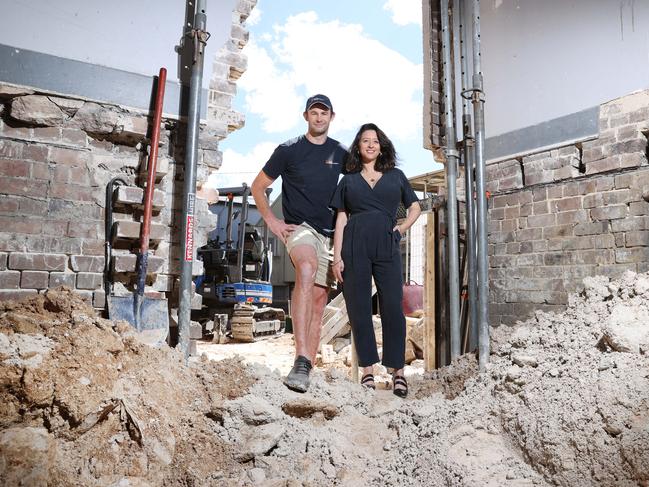 Will and Marni Crutchley have just started an 8 month renovation. Picture: Richard Dobson