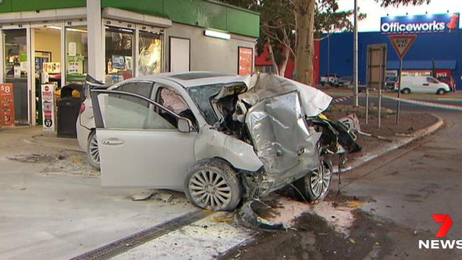 At the scene of the crash at Elizabeth. Picture: 7NewsAdelaide