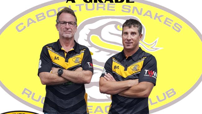 Caboolture Snakes A-grade head coaches for 2024. Picture: Facebook.