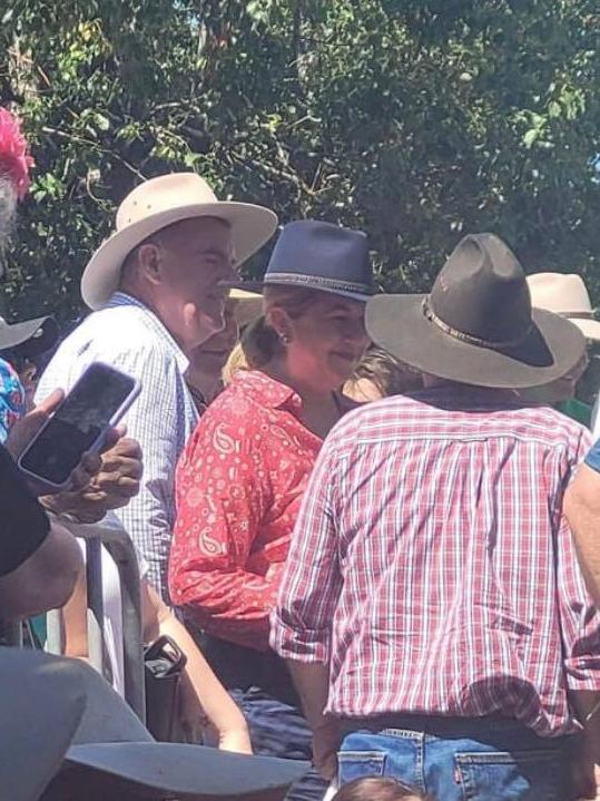 Premier Annastacia Palaszczuk has been spotted at the Chinchilla Melon Festival despite declining the community's desperate pleas to attend a crime forum in Toowoomba on Wednesday night.