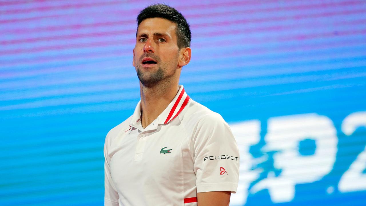 Djokovic’s trip has turned into a nightmare. Picture: Pedja Milosavljevic / AFP