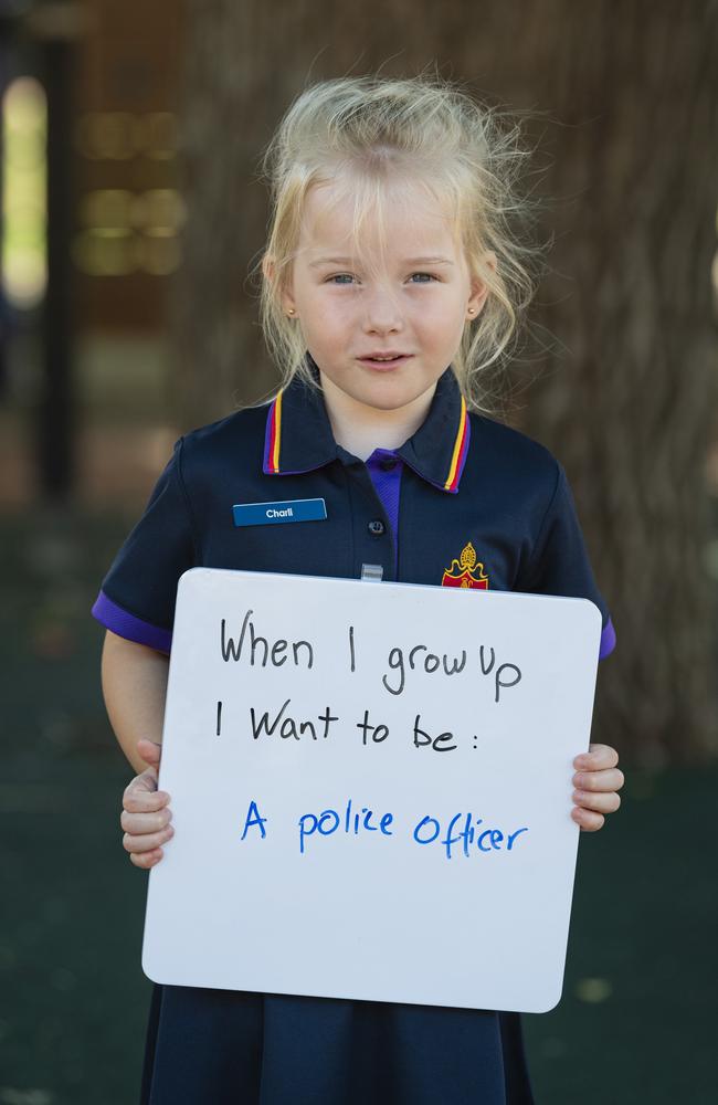 The Glennie School prep student Charli on the first day of school, Wednesday, January 29, 2025. Picture: Kevin Farmer