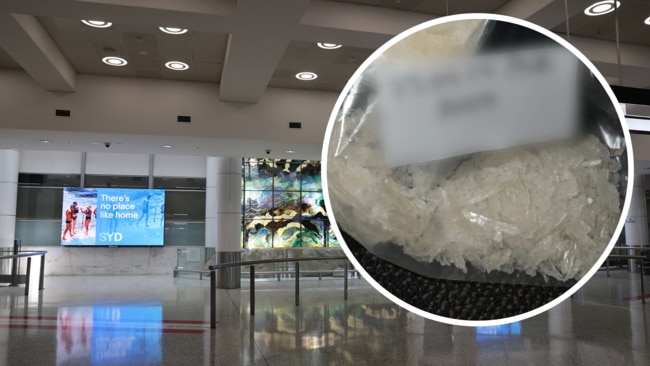 A man has been arrested at Sydney Airport almost four months after a clandestine drug lab exploded in Sydney's southwest