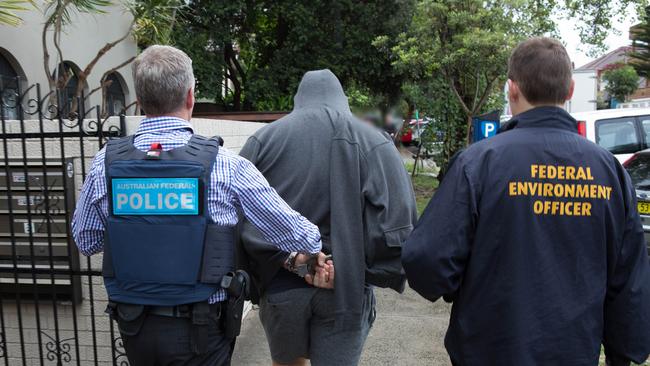 The 28-year-old former Sydney Roosters and Broncos arrested at his Bondi home.