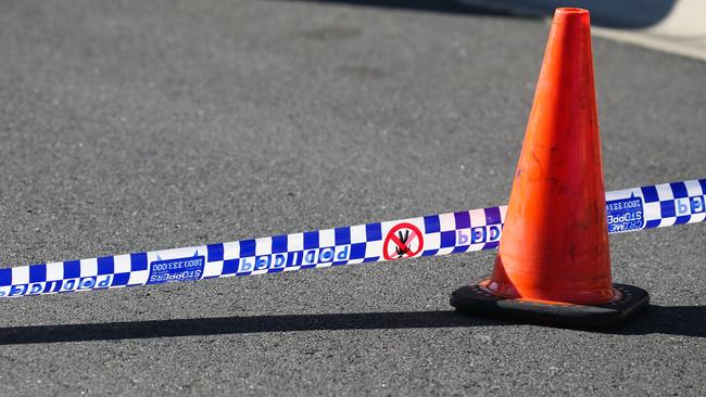 SYDNEY, AUSTRALIA - Newswire Photos - MAY 23 2023: A  general stock view of Police tape on a crime scene in Sydney NSW.  Picture : NCA Newswire / Gaye Gerard