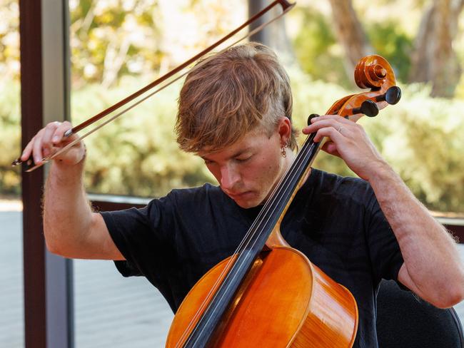 Adelaide Festival 2022. Bach and Britten - cello player James Morley. Picture: Tony Lewis