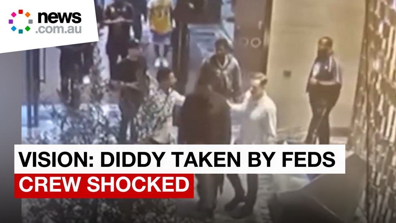 Diddy's team appear confused as the rapper is arrested by feds