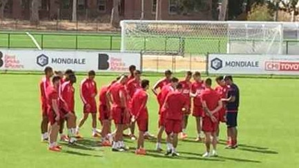 Adelaide United training at Adelaide City Park — picture supplied