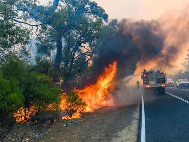 Firefighters have been working tirelessly while battling the Perth Hills bushfire. Picture: Supplied by DFES via Incident Photographer Morten Boe via NCA NewsWire