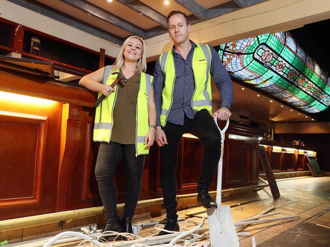 Tammy Wood and Cade Hopman from Hallmark will reopen Fiddlers Green as Finn McCool’s following a $2 million renovation. Photo by Richard Gosling