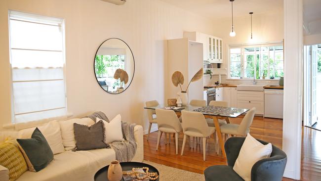 Fifteen bidders picked up a paddle at the Bluey House open home on Charlotte Street, Paddington.
